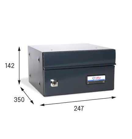 BUZON EXPO HORIZONTAL 247x350 ANTRACITA